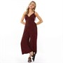 Brave Soul Womens Peri Jumpsuit Black/Red Spot