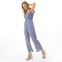 Brave Soul Womens Sissy Jumpsuit Blue/White Floral