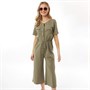 Brave Soul Womens Pearl Jumpsuit Khaki