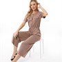 Brave Soul Womens Pearl Jumpsuit Mushroom