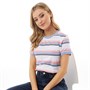 Brave Soul Womens Striper T-Shirt Pastel Ombre Stripe