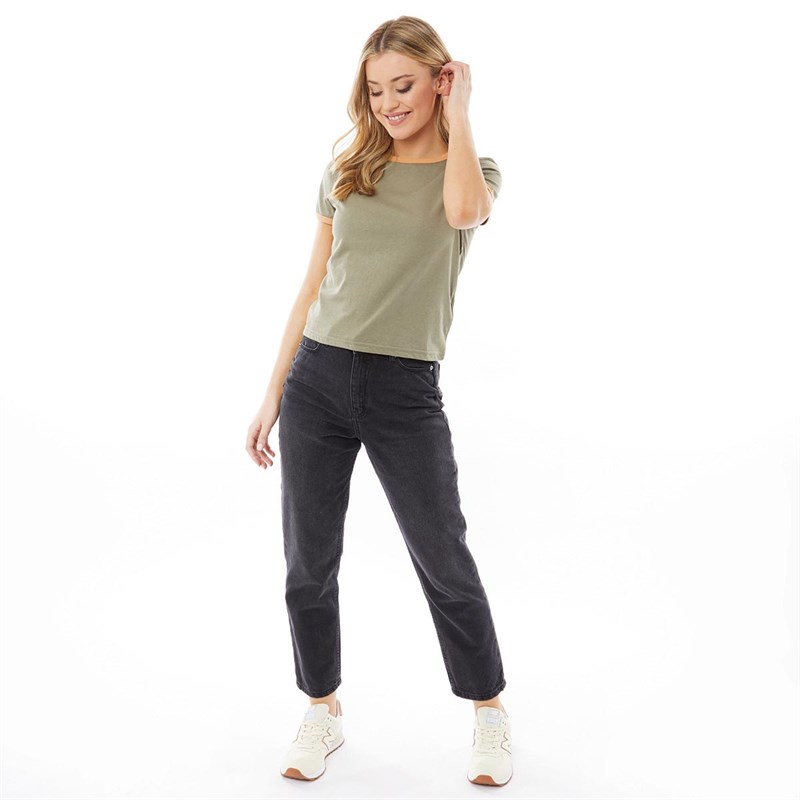 Brave Soul Womens Claudia T-Shirt Khaki/Camel