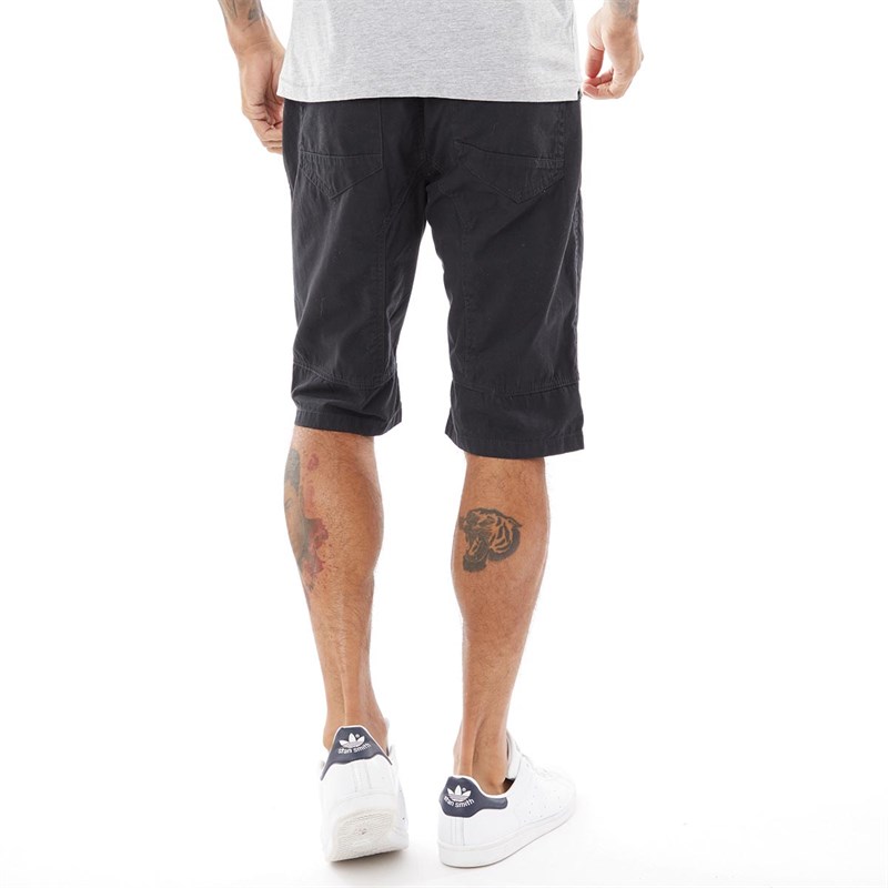 Brave Soul Mens Ezra 3/4 Utility Shorts Navy