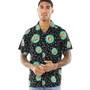 Brave Soul Chemises à Manches Courtes Kiwi Homme Noir
