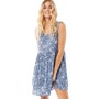Brave Soul Womens Hailey Dress Blue/White Floral