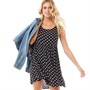 Brave Soul Womens Bennet Dress Black/White Spot