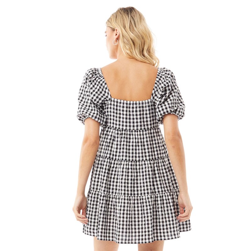 Brave Soul Womens Patsybla Dress Black/White Check