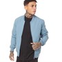 Brave Soul Mens Sanjay Bomber Jacket Light Blue