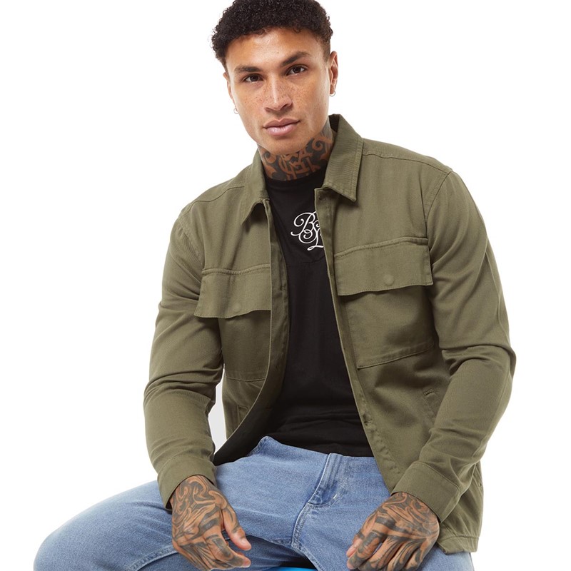 Brave Soul Mens Rio Jacket Sage