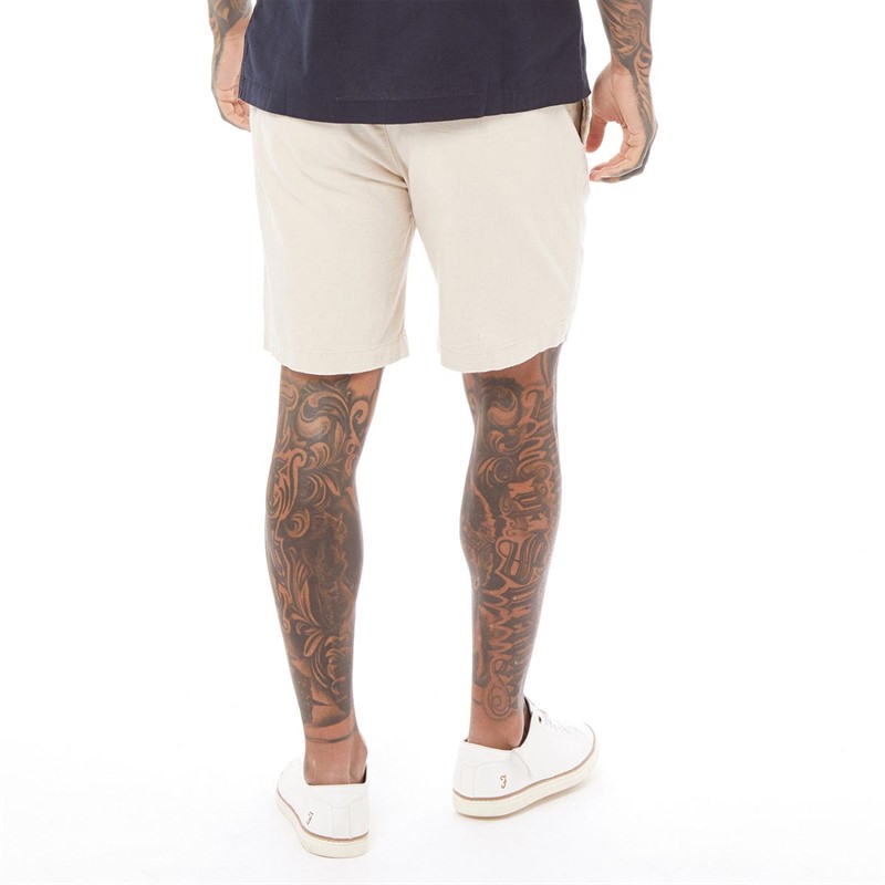 Brave Soul Mens Dolan Chino Shorts Light Stone
