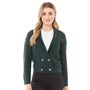 Brave Soul Womens Crawford Cardigan Dark Green