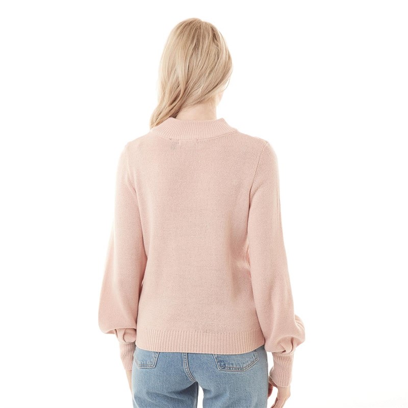 Brave Soul Womens Sahara Jumper Pink Dust