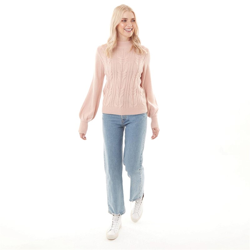 Brave Soul Womens Sahara Jumper Pink Dust
