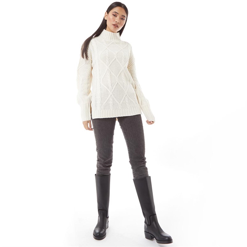 Brave Soul Womens Herald Jumper Cream