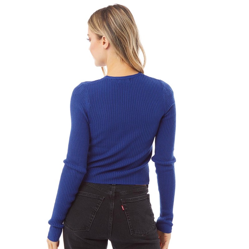 Brave Soul Womens Lullaby Cardigan Electric Blue