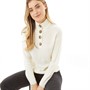 Brave Soul Womens Whitehall Jumper Ivory
