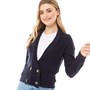 Brave Soul Cardigans Crawford Femme Bleu Marine