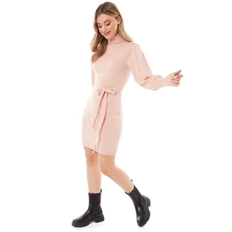 Brave Soul Womens Zodiac Dress Blush Pink