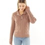 Brave Soul Womens Mompox Jumper Mushroom
