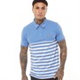 Brave Soul Mens Chaybird Polo Sky Blue Marl