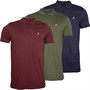Brave Soul Polos à manches courtes Novek Homme Bordeaux