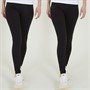 Brave Soul Womens Two Pack South Leggings Black