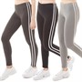 Brave Soul Womens Three Pack North Leggings Black/Grey Marl/Charcoal