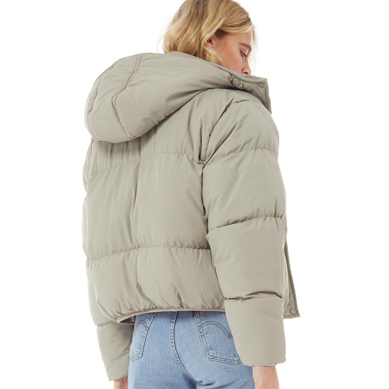 Brave Soul Vestes Puffa Bunny Femme Vert Sauge