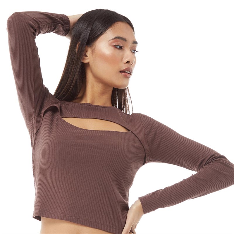 Brave Soul Hauts Hinchy Femme Chocolat