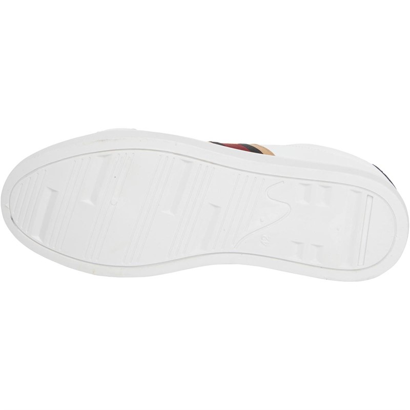 Brave Soul Mens Louie Eagle PU Pumps White/Red/Gold