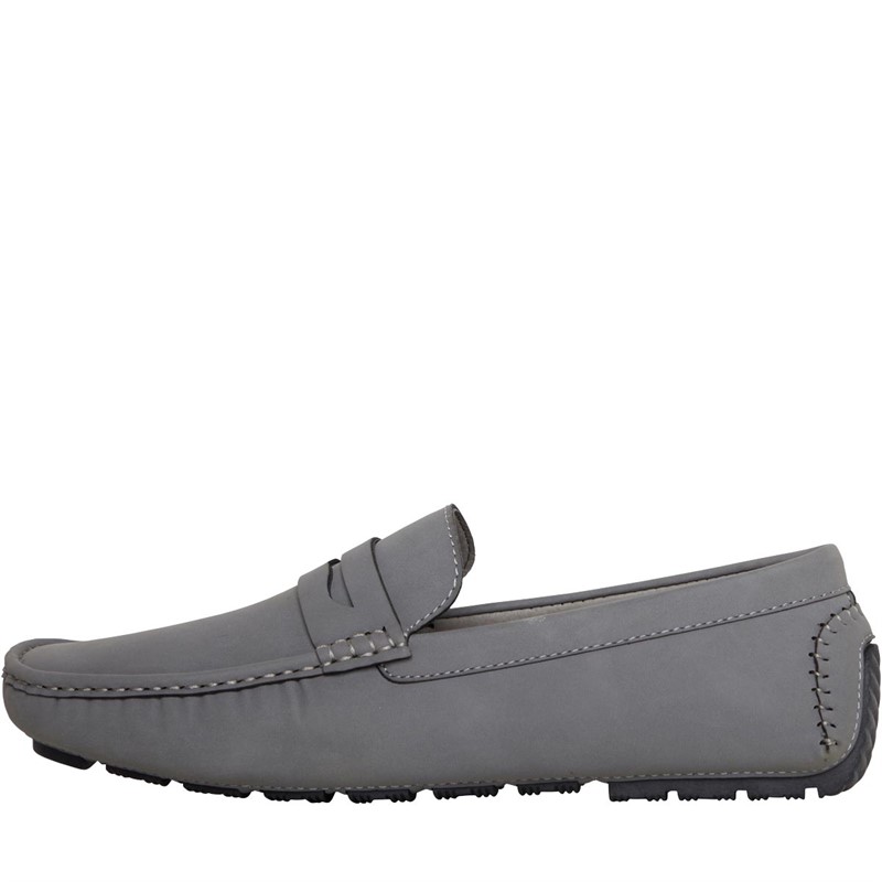 Buy Brave Soul Mens Web Loafers Grey