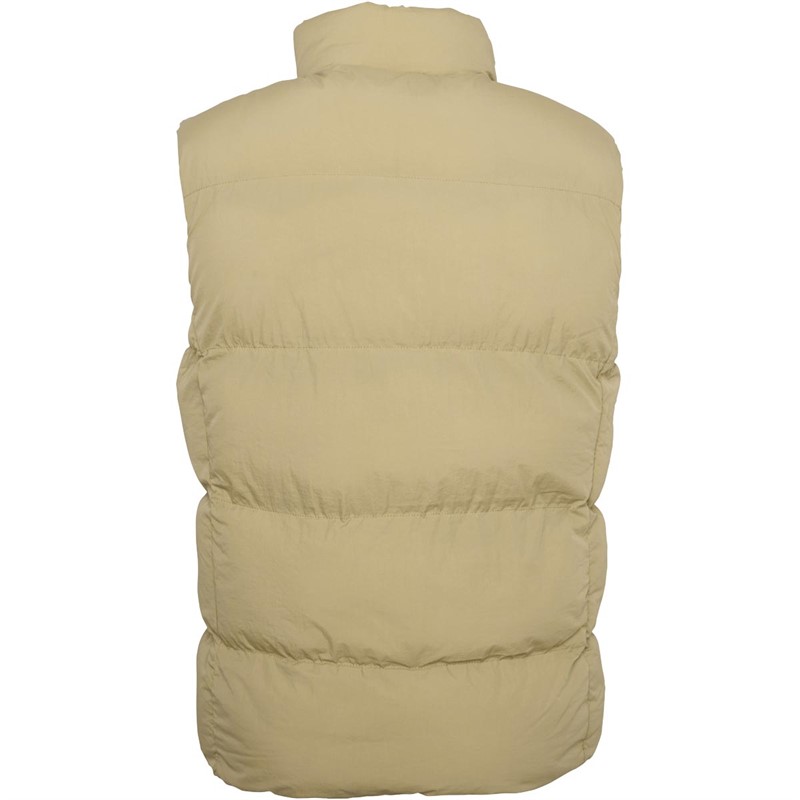 Brave Soul Heren Claystone Bodywarmers Ecru