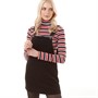 Brave Soul Dame la Corduroy Dungaree Kjoler Sort