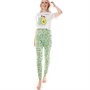 Brave Soul Womens Avo Xmas Long Pants Pyjamas White/Green