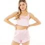 Brave Soul Pyjama Flounce PJ Femme Rose