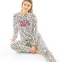 Brave Soul Dames Safari PJ Pyjama’s Ecru