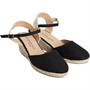 Brave Soul Womens Strawberry Wedge Espadrille Sandals Black
