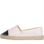 Brave Soul Womens Cindy PU Espadrilles Blush/Black