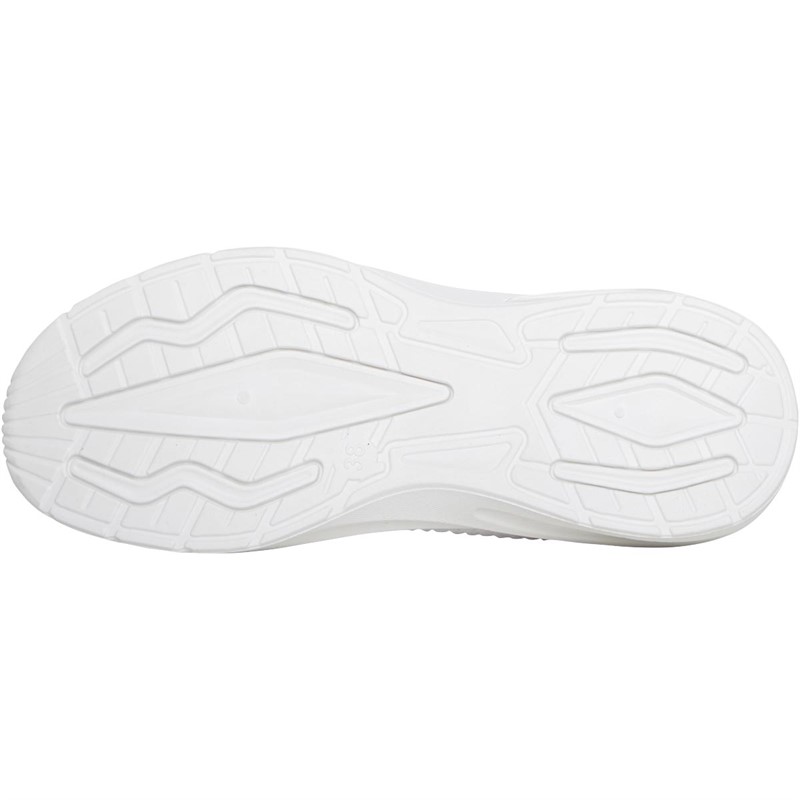 Brave Soul Womens Tasha Knitted Trainers White Mono