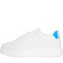 Brave Soul Womens Royal Trainers White/Irridescent