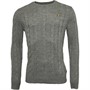 Brave Soul Heren Maoism Crew Neck jumpers Grijs