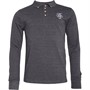 Brave Soul Heren Klay Polo’s met lange mouwen Grijs