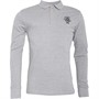 Brave Soul Heren Klay Polo’s met lange mouwen Grijs