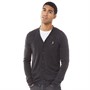Brave Soul Mens Verge Cardigan Dark Charcoal Mix