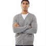 Brave Soul Mens Verge Cardigan Silver Grey Marl