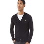 Brave Soul Mens Verge Cardigan Jet Black