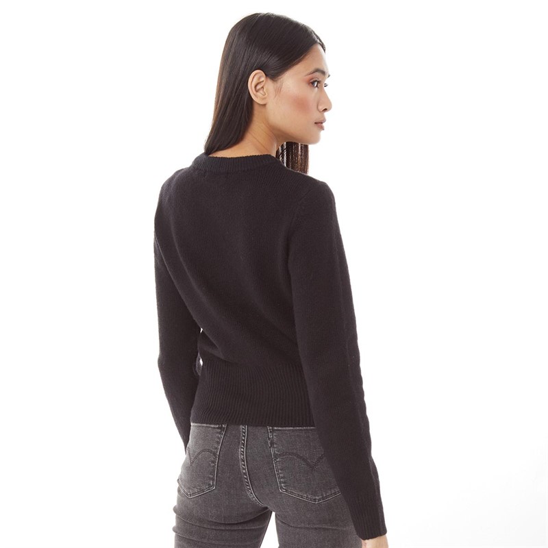 Brave Soul Womens Pearly Cardigan Black