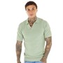 Brave Soul Mens Ikenna Knitted Polo Mint Green
