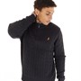 Brave Soul Mens Empiric Knit Jumper Vintage Navy