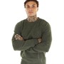 Brave Soul Mens Bohr Knit Jumper Khaki Mix